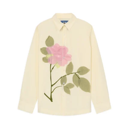 Kidsuper Flower Applique Button Up Shirt [White]