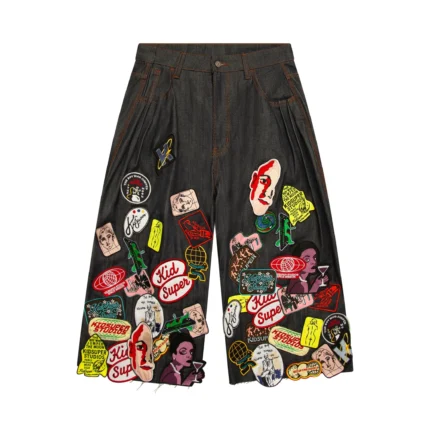 Kidsuper Super Long Patches Shorts [Raw Denim]