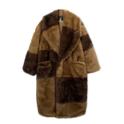 Kidsuper Patchwork Fur Coat [Multi/Brown]