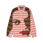 Kidsuper Patchwork Face Flannel Shirt [Red]