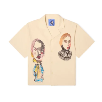 Kidsuper Circus Sketches Linen Camp Shirt [Natural]