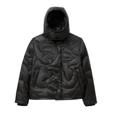 Kidsuper Kissing Puffer Hoodie [Black]
