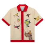Kidsuper Balloon Birds Button Up [Cream Red]