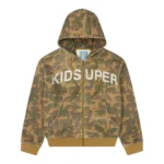 Kidsuper Face Camo Hoodie [Dark Green]