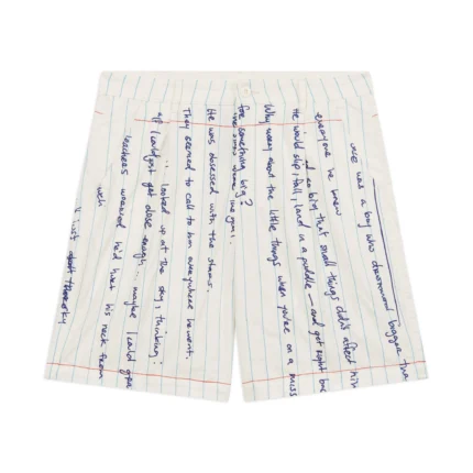 Kidsuper Paper Handwriting Pleated Shorts [Black]