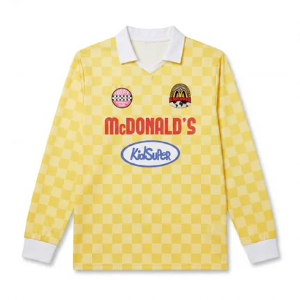 KidSuper X McDonald's Longsleeve Checkered Soccer Jersey [Yellow]