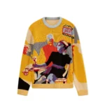 Kidsuper One Last Drink Hand Embroidered Sweater [Yellow]