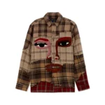 Kidsuper Face Patchwork Flannel [Red]